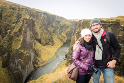 Bruna e Marcos na Islândia