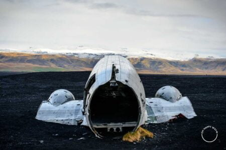 Carcaça do avião solheimasandur, na Islândia