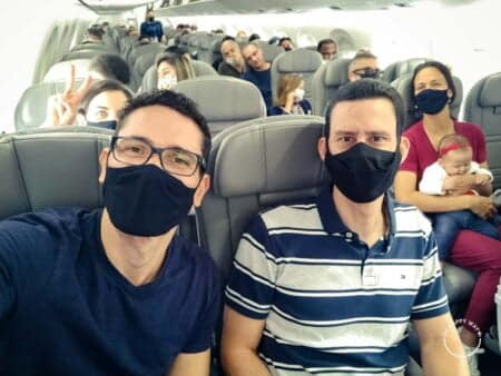 Viajar na pandemia: dentro do avião