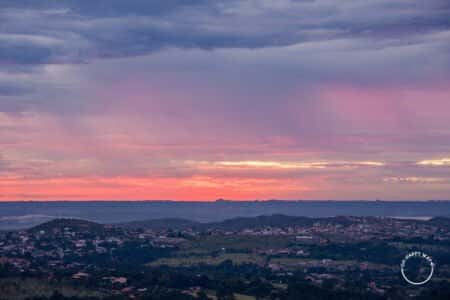 Céu colorido em Brasília