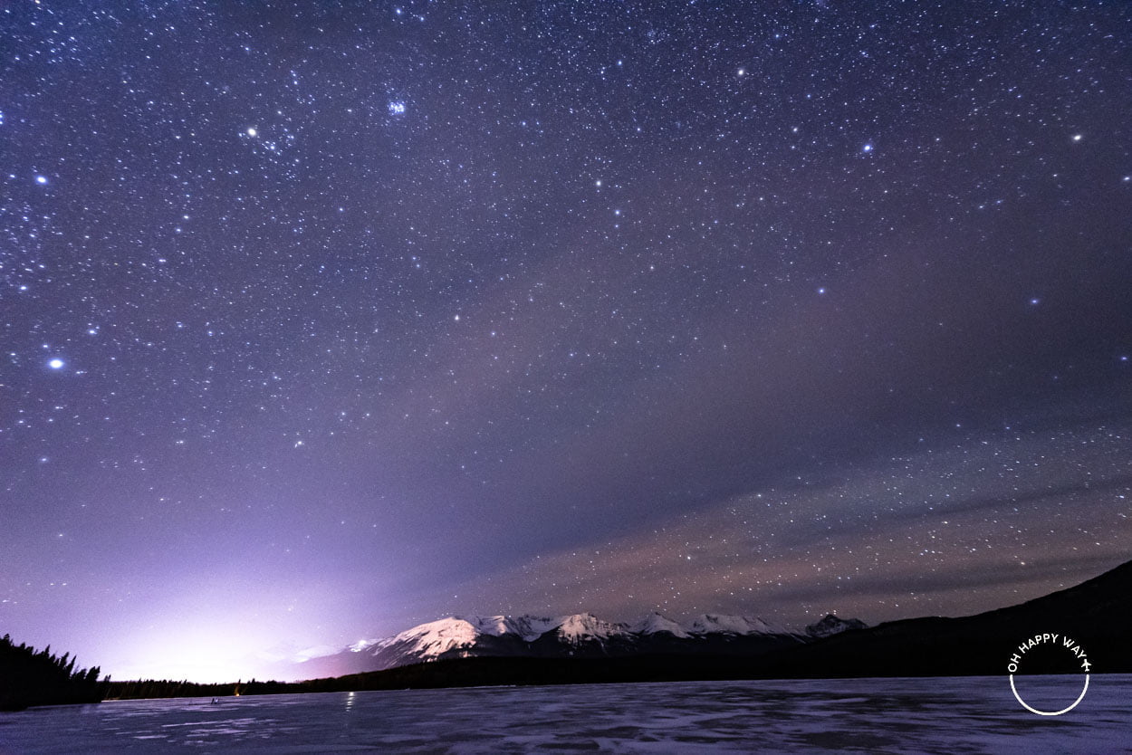 Céu estrelado em Jasper.