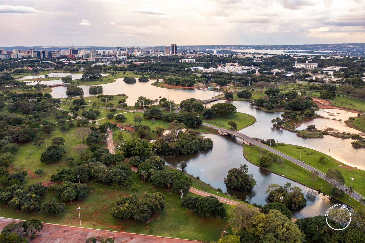 Fotos aéreas de Brasília: Vista aérea do Parque da Cidade, em Brasília.