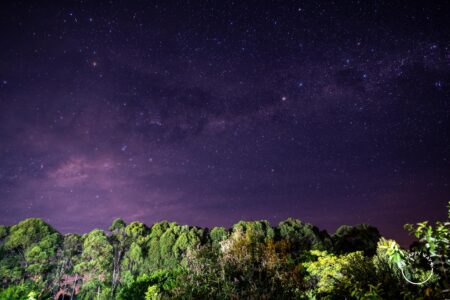 Céu estrelado visto de Alto Paraíso de Goiás.