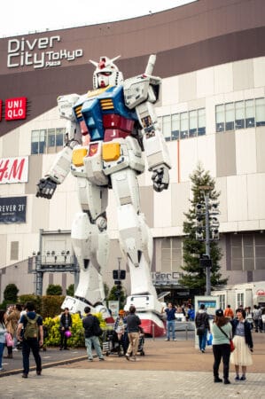 O que fazer no Japão: Estátua Gundam em Tóquio