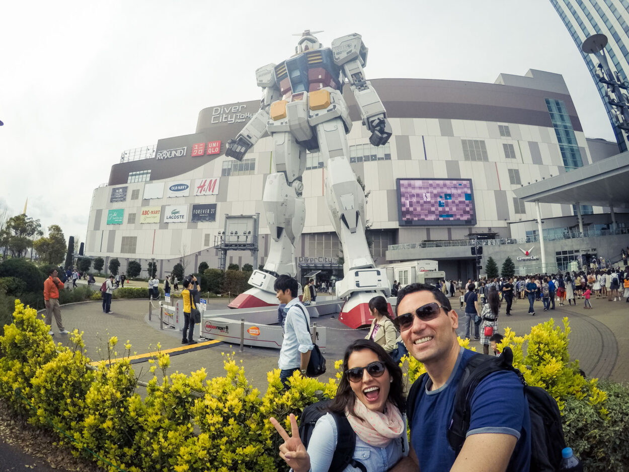 O que fazer no Japão: visitar a estátua Gundam em Tóquio