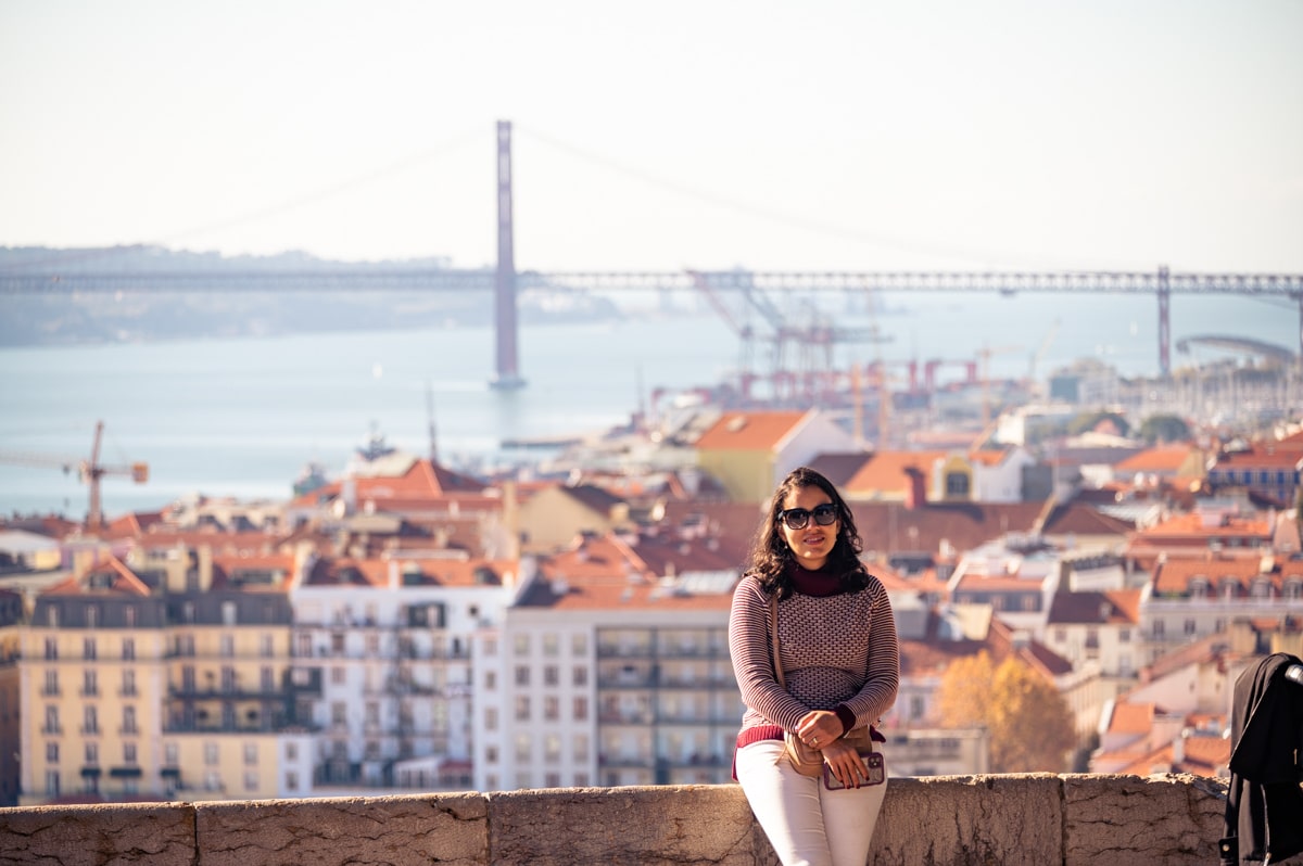Passeios em Lisboa: Bruna no Castelo de São Jorge