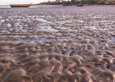 Areia da praia de Jericoacoara, no Ceará
