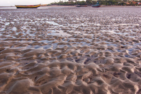 Areia da praia de Jericoacoara, no Ceará