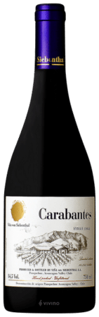 Carabantes Syrah - Chile - melhores vinhos 2021
