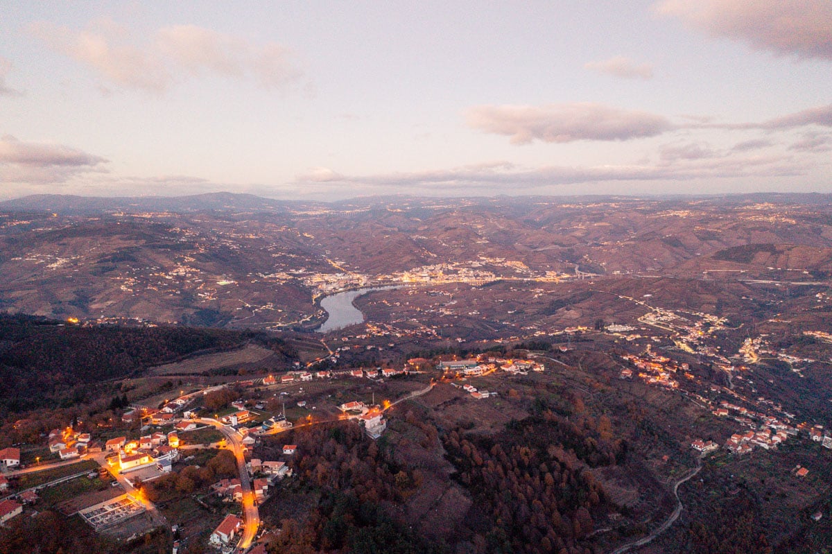 Vista aérea do hotel Paraíso Douro