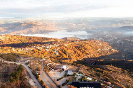 Vista aérea do hotel Paraíso Douro