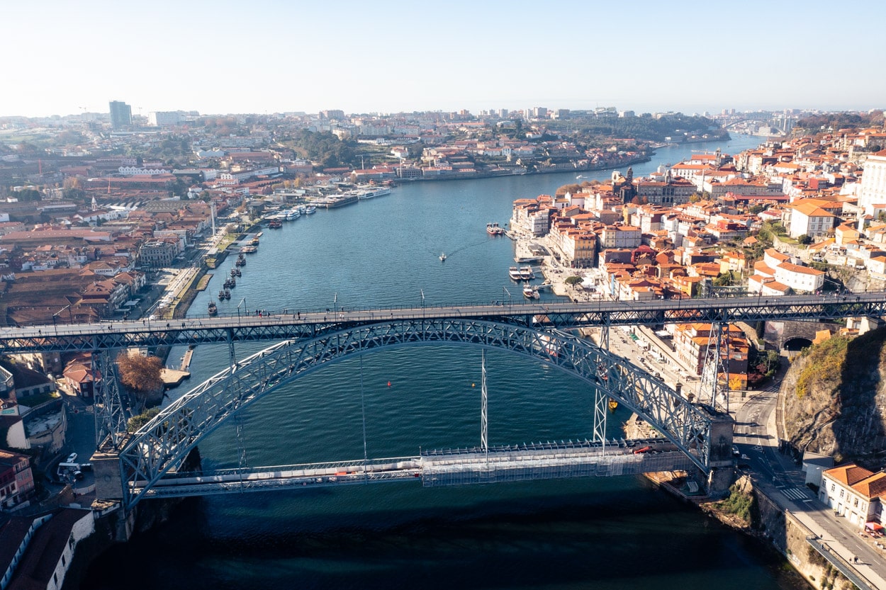 Ponte Luís I, em Porto, Portugal