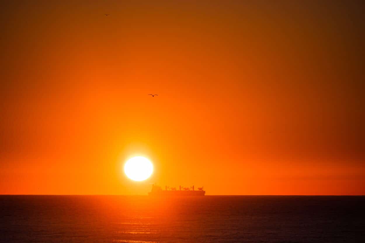 Pôr do sol em Porto, Portugal